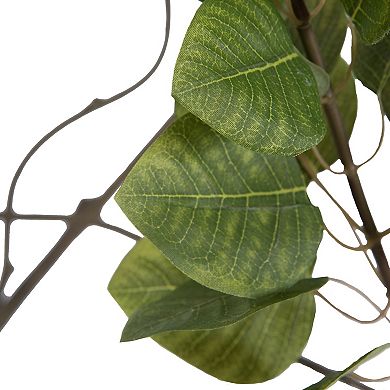 Vickerman Artificial Green Potted Cotinus Coggygria Tree Floor Decor