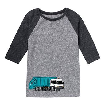 Boys 8-20 Garbage Truck Raglan Tee