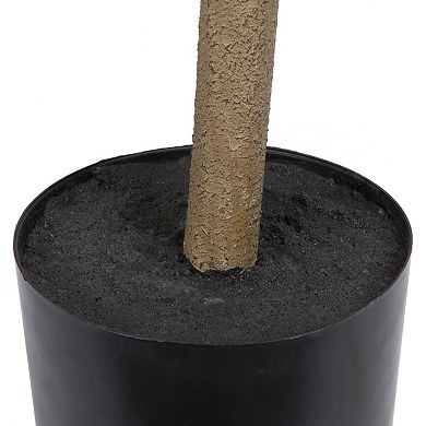 Vickerman Potted Artificial Green Nandina Tree Floor Decor