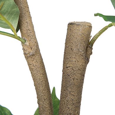 Vickerman Potted Artificial Green Nandina Tree Floor Decor