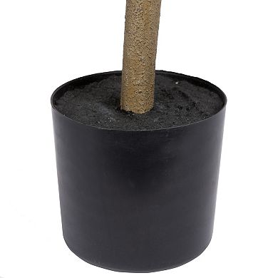 Vickerman Potted Artificial Green Nandina Tree Floor Decor