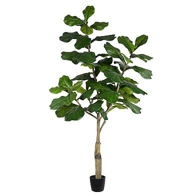 Vickerman Artificial Potted Fiddle Tree Floor Decor