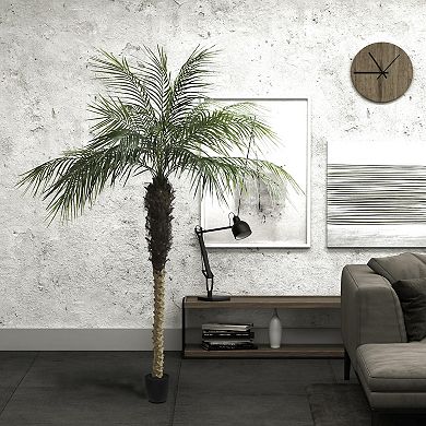 Vickerman Artificial Potted Phoenix Palm Tree Floor Decor