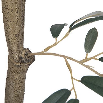 Vickerman Artificial Potted Olive Tree Floor Decor