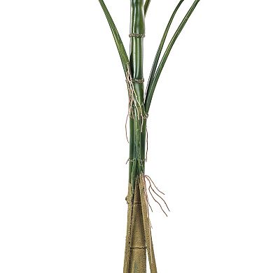 Vickerman 54-Inch Artificial Potted Grand Split Philodendron Tree Floor Decor