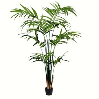 Vickerman Artificial Potted Kentia Palm Floor Decor