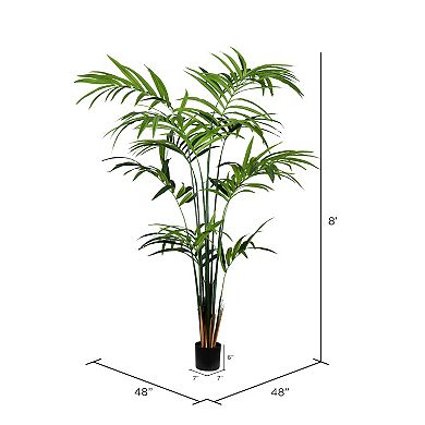 Vickerman Artificial Potted Kentia Palm Floor Decor