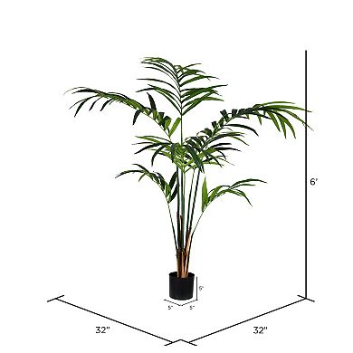 Vickerman Artificial Potted Kentia Palm Floor Decor