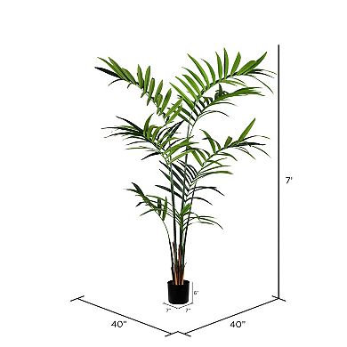 Vickerman Artificial Potted Kentia Palm Floor Decor