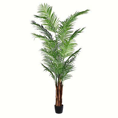 Vickerman 8' Artificial Potted Giant Areca Palm Tree