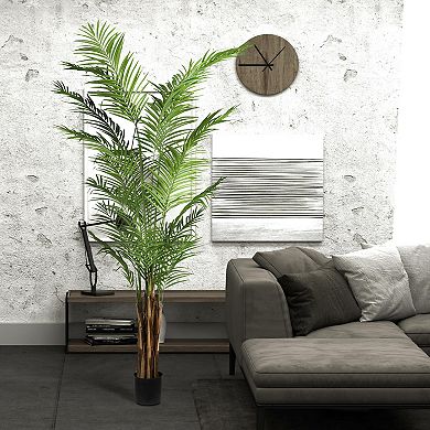 Vickerman 8' Artificial Potted Giant Areca Palm Tree