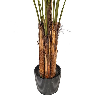Vickerman 8' Artificial Potted Giant Areca Palm Tree