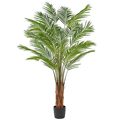 Vickerman 8' Artificial Potted Giant Areca Palm Tree