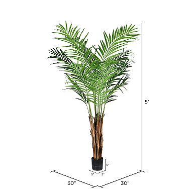 Vickerman 8' Artificial Potted Giant Areca Palm Tree