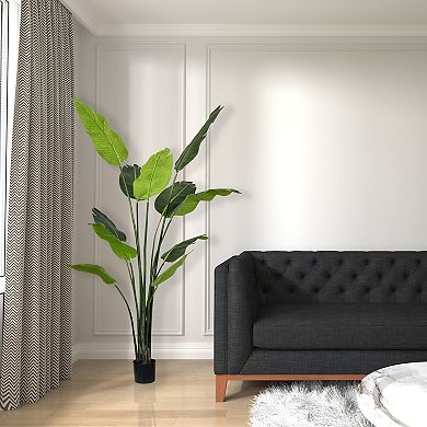 Vickerman 7' Artificial Potted Travellers Palm Tree