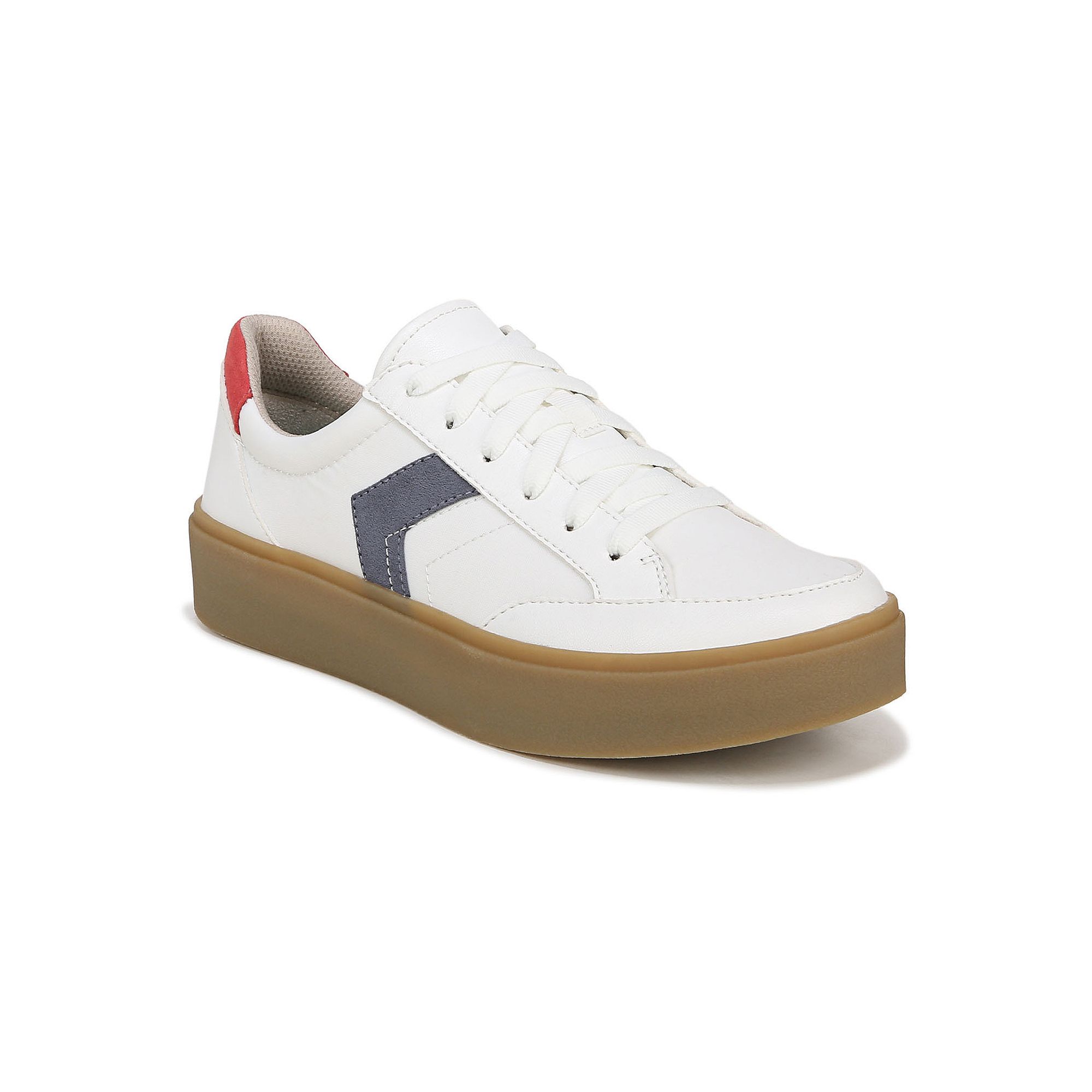 Dr. Scholls Madison Lace Womens Sneakers, Size: 6, White Gum