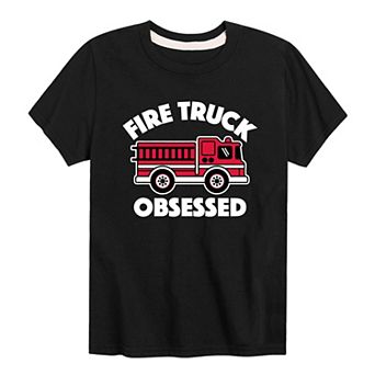 Boys 8-20 Fire Truck Obsessed Graphic Tee
