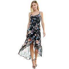 Sale Womens Black V-Neck Wedding Guest Sleeveless Dresses