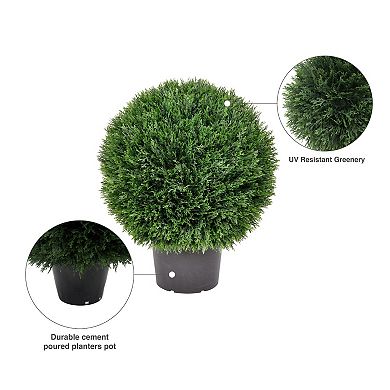 Vickerman Artificial Green Cedar Ball