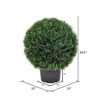 Vickerman Artificial Green Cedar Ball