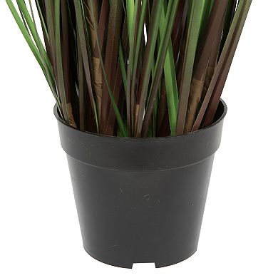 Vickerman 48" Artificial Potted Green Straight Grass and Cattails