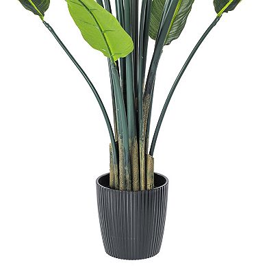 Vickerman 5' Artificial Potted Bird of Paradise Palm Tree