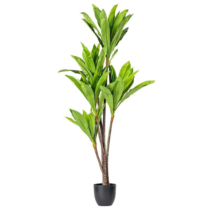 Vickerman 60" Artificial Real Touch Dracaena Plant, Green