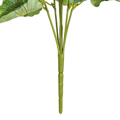 Vickerman 19 5" Artificial Light Pink Geranium Bush.