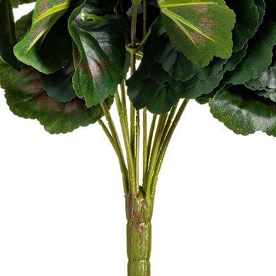 Vickerman 17.5" Artificial Red Polyester Geranium Bush