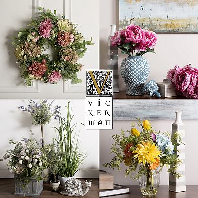 Vickerman 23" Artificial Beige Peony Spray.