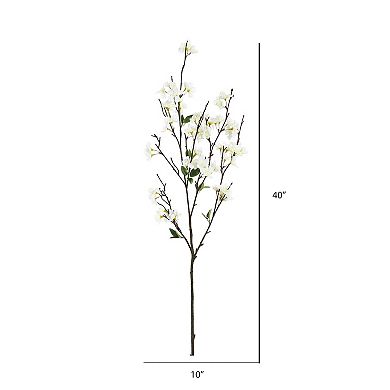 Vickerman 40" Artificial White Cherry Blossom Spray 3 Pack