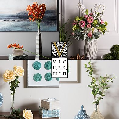 Vickerman 40" Artificial White Cherry Blossom Spray 3 Pack