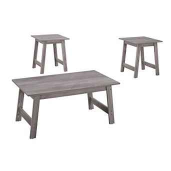 Monarch Transitional Coffee & End Table 3 pc Set
