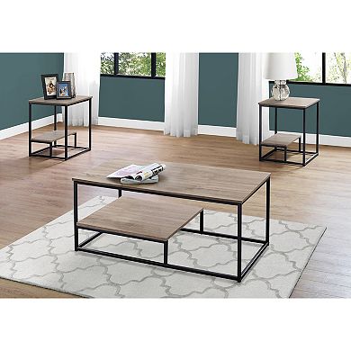 Monarch Contemporary Coffee & End Table 3-piece Set