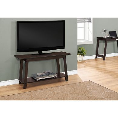 Monarch Angled Legs Contemporary TV Stand
