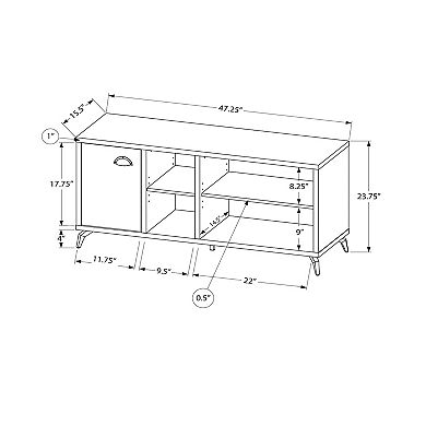 Monarch Contemporary Farmhouse TV Stand