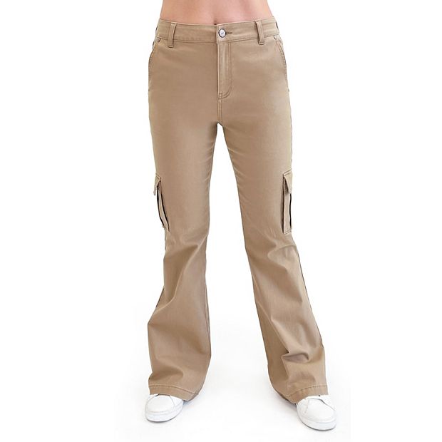 Dickies Womens High Rise Stretch Fabric Straight Cargo Pant-Juniors