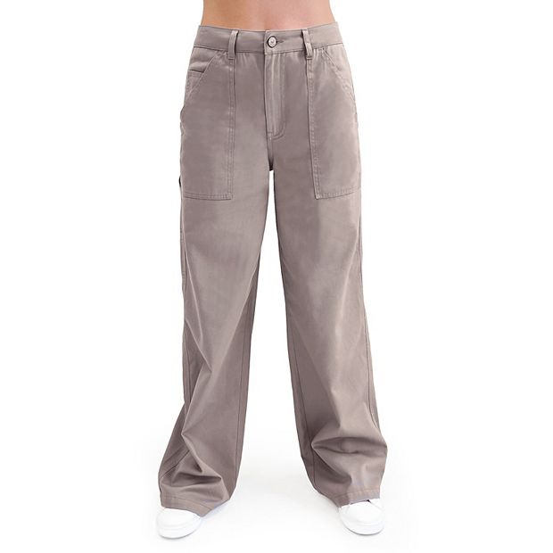 Juniors' Rewash High Rise Carpenter Wide Leg Pants