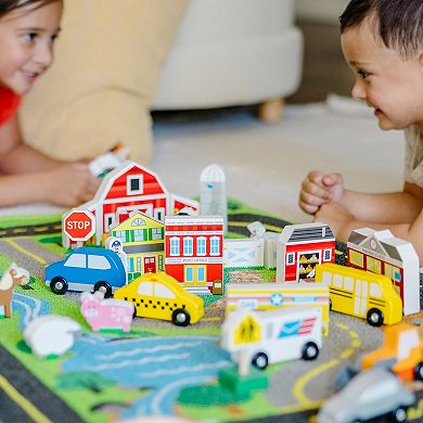 Melissa & Doug Deluxe Road Rug Play Set
