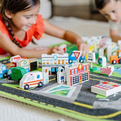 Melissa & Doug Deluxe Road Rug Play Set