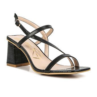 London Rag Women's Block Heel Textured Sandals