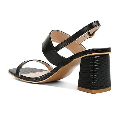 London Rag Women's Block Heel Sandals