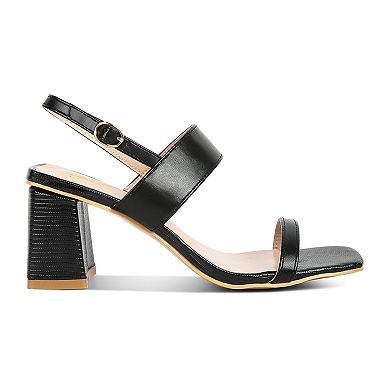 London Rag Women's Block Heel Sandals