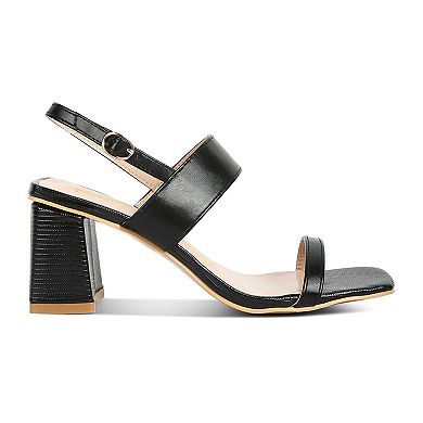  London Rag Women's Block Heel Sandals