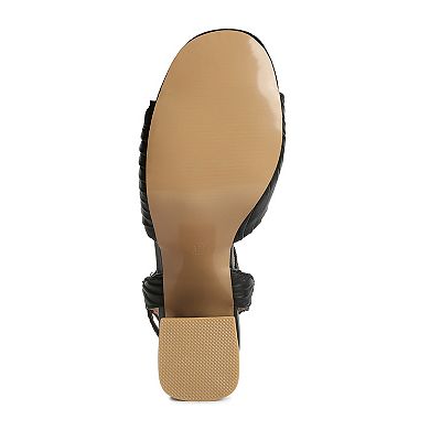 London Rag Women's Pleated Dress Sandals