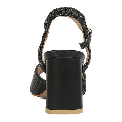 London Rag Women's Pleated Dress Sandals