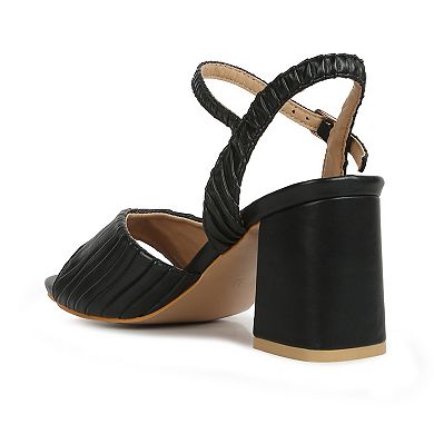 London Rag Women's Pleated Dress Sandals