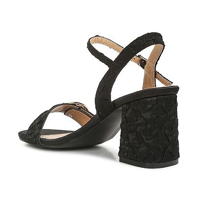 London Rag Chaplet Women's Block Heel Dress Sandals