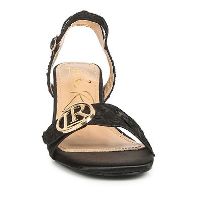 London Rag Chaplet Women's Block Heel Dress Sandals