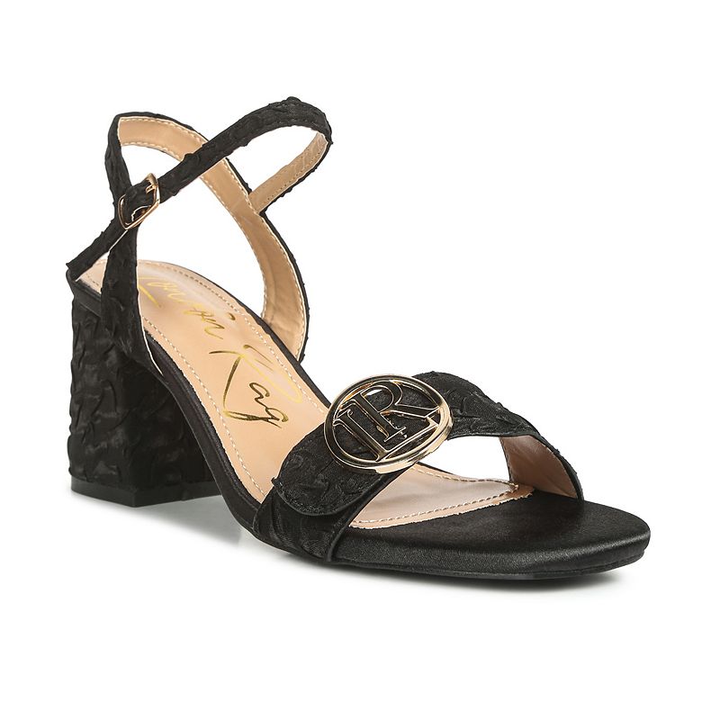 London Rag Chaplet Women's Block Heel Dress Sandals, 
